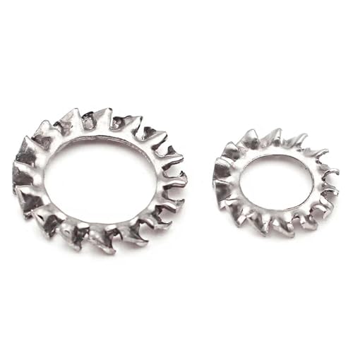 3–100 Stück M2.5-M30 304 Edelstahl Anti-Rutsch Anti-Lockerung Externe Multi Zahn Sicherungsscheibe(M24 (5pcs)) von Graiting