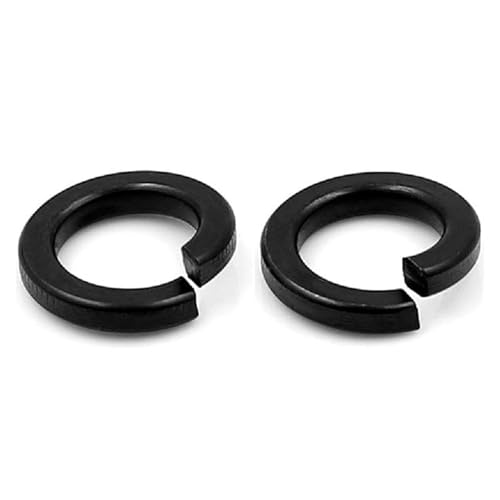 5-100 Stück M2-M16 schwarze Federscheibe aus Stahl der Güteklasse 8.8, elastische Dichtung(M2.5 100pcs) von Graiting