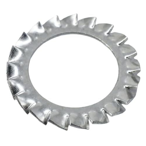 5–150 Stück 304 Edelstahl Außen- und Innenfächerscheibe Sternzahnschloss-Abstandshalterdichtung M2-M30(Serration External,M5 (150Pcs)) von Graiting