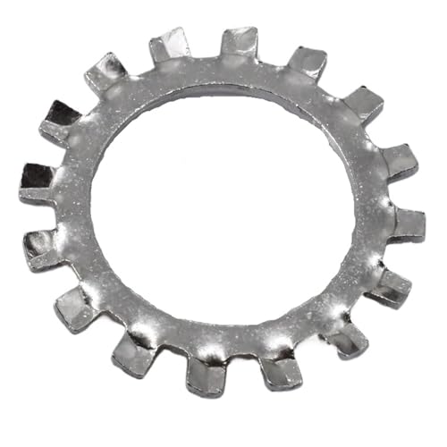 5–150 Stück 304 Edelstahl Außen- und Innenfächerscheibe Sternzahnschloss-Abstandshalterdichtung M2-M30(Star External tooth,M12 (10Pcs)) von Graiting