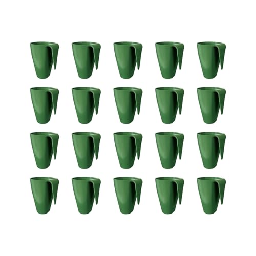 Gralara 20Pcs Erdbeere Ausbreitung Tasse Seite Hängen für Vielseitig Grün Sämling Topf, Mehrfarbig, Größe S von Gralara