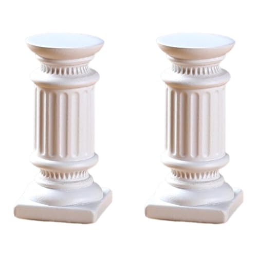 Gralara 2Pcs Römischen Säule Statuen Figuren Römischen Spalte Statuen Kerzenhalter für Geburtstag, Style A Gralara 2Pcs Römischen Säule Statuen Figuren Römischen Spalte Statuen Kerzenhalter für Geburtstag, Style A von Gralara
