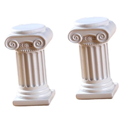 Gralara 2Pcs Römischen Säule Statuen Figuren Römischen Spalte Statuen Kerzenhalter für Geburtstag, Style C Gralara 2Pcs Römischen Säule Statuen Figuren Römischen Spalte Statuen Kerzenhalter für Geburtstag, Style C von Gralara