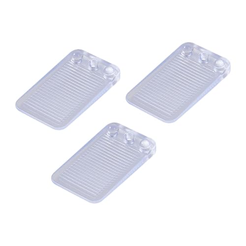 Gralara 3 Stück Möbelkeile Ausgleichskeile Nivellierkeile Tischkeile Stapelbar Aus Robustem PVC Zum Ausgleichen von Möbeln Und Türen, Klar Gralara 3 Stück Möbelkeile Ausgleichskeile Nivellierkeile Tischkeile Stapelbar Aus Robustem PVC Zum Ausgleichen von Möbeln Und Türen, Klar von Gralara
