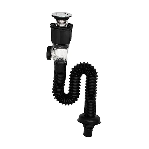 Gralara Abflussrohr für Küchenspüle, Einzeltank Abflussrohr, Universelles Abwasserrohr für Spüle von Gralara