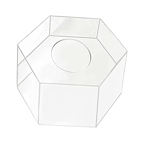 Gralara Acryl-Tortenbox-Ständer, durchsichtiger, befüllbarer Tortenständer aus Acryl, Blumenhalter-Sockel, Durchmesser 30 cm, Höhe 15 cm von Gralara