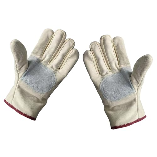 Gralara Arbeitshandschuhe Segeltuchhandschuhe mit Handflächenschutz Und Erntehandschuhe Strapazierfähig Und Atmungsaktiv für Landwirtschaft Und, Style A von Gralara