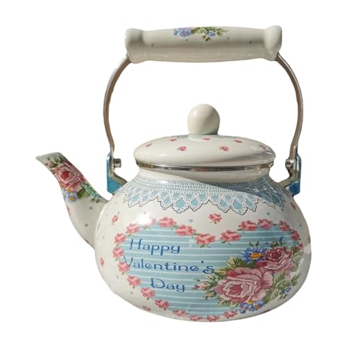 Gralara Emaillierter Wasserkrug mit, Vielseitige Teekanne für Den Täglichen Gebrauch, Style C von Gralara