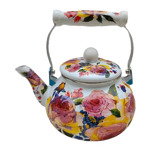 Gralara Emaillierter Wasserkrug mit, Vielseitige Teekanne für Den Täglichen Gebrauch, Style D Gralara Emaillierter Wasserkrug mit, Vielseitige Teekanne für Den Täglichen Gebrauch, Style D von Gralara