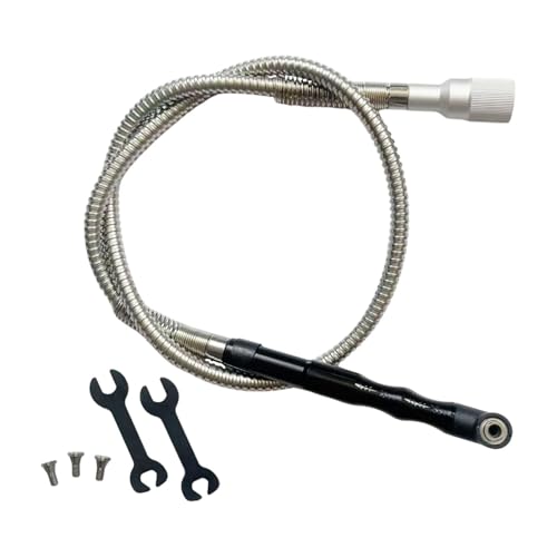 Gralara Flexible Shaft Schleifwerkzeug Elektrischer Biegewellenadapter Schleifkopf Polieraufsatz Komfortabler Handgriff für Metallbearbeitung Holzschnitzen F, Style D von Gralara