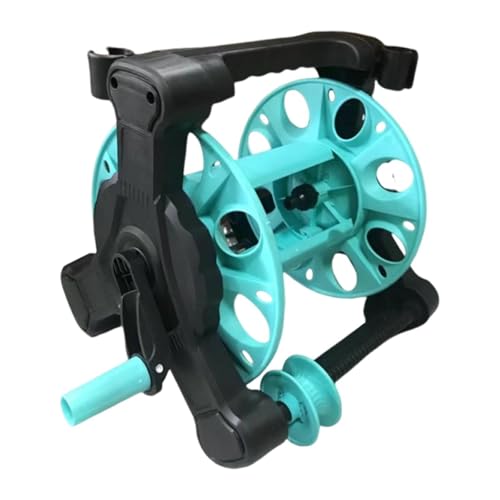 Gralara Gartenschlauch Rollenwagen, Aufbewahrungsregal für Schlauchtrommeln, Rohre, für Rasen, Außenterrasse von Gralara