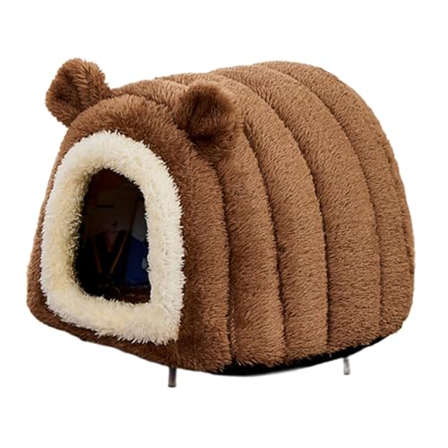 Gralara Hamsterbett Als Gemütliche Kuschelhöhle Und Kleintierhaus EIN Winterbett Aus Hautfreundlichem Plüschstoff Als Warmer Ruheplatz für Syrische Hamster Un, Braun Gralara Hamsterbett Als Gemütliche Kuschelhöhle Und Kleintierhaus EIN Winterbett Aus Hautfreundlichem Plüschstoff Als Warmer Ruheplatz für Syrische Hamster Un, Braun von Gralara