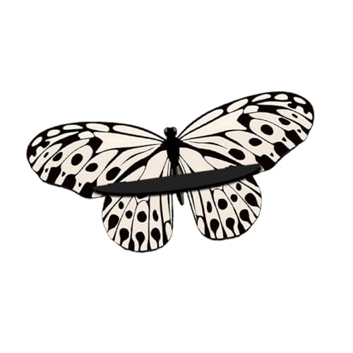 Gralara Hölzerne Schmetterling Wandregal Display Ständer praktische Elegante Lagerregal Wandkunst für Büro Balkon Esszimmer Badezimmer Badezimmer, Schwarz Und Weiß Gralara Hölzerne Schmetterling Wandregal Display Ständer praktische Elegante Lagerregal Wandkunst für Büro Balkon Esszimmer Badezimmer Badezimmer, Schwarz Und Weiß von Gralara