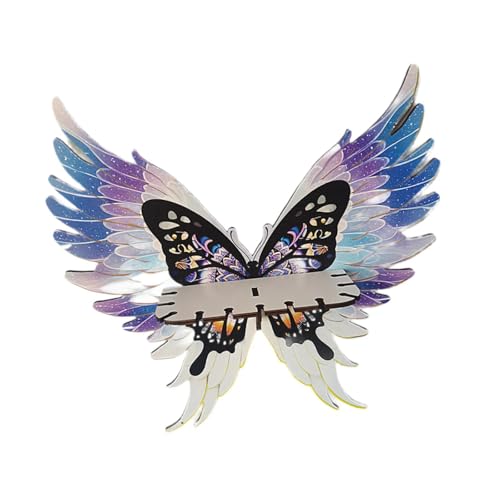 Gralara Holzwanddekor Schmetterling Wandregal Dekorative Ausstellungsständer für Bauernhaus Esszimmer Yard Café Flur, Lila Gralara Holzwanddekor Schmetterling Wandregal Dekorative Ausstellungsständer für Bauernhaus Esszimmer Yard Café Flur, Lila von Gralara