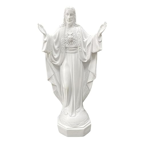 Gralara Jesus-Statue, Jesus-Figur, Skulptur, religiöse Figur für Wohnzimmer-Dekoration, Weiß von Gralara