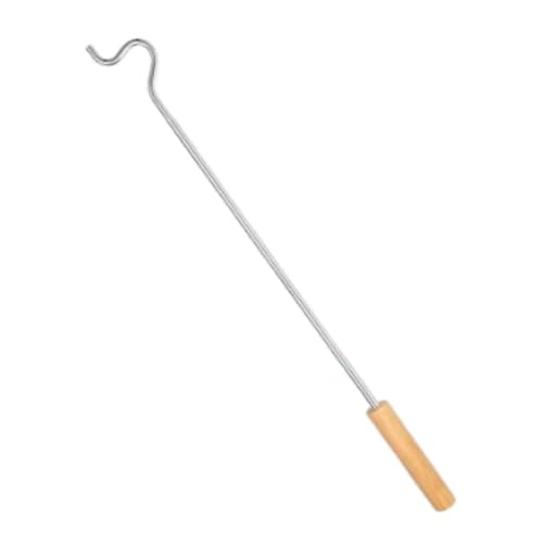 Gralara Kleidungshakenstange Iron Kleiderstange Aufhängehakenstange Stab mit Haken Garderobenorganisationsstange Praktische Funktion für Einzelhandel Boutiqu, Länge 61cm von Gralara