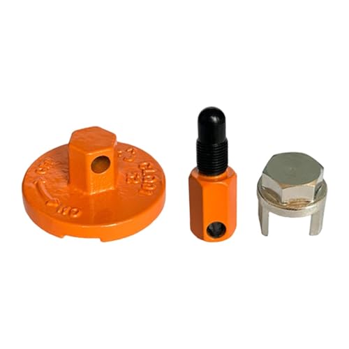 Gralara Kolbenstopper Kettensägenwerkzeug Kupplungswerkzeug Abziehwerkzeug Und Montagewerkzeug Hält Die Kurbelwelle Sicher in Position für Die Kupplungsdemon, Orange von Gralara