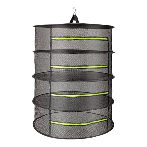 Gralara Kräuter-Trockenständer, Pflanzen-Trockenständer für den Außenbereich, große Kapazität, atmungsaktives Gartentrocknernetz, 4 Schichten von Gralara