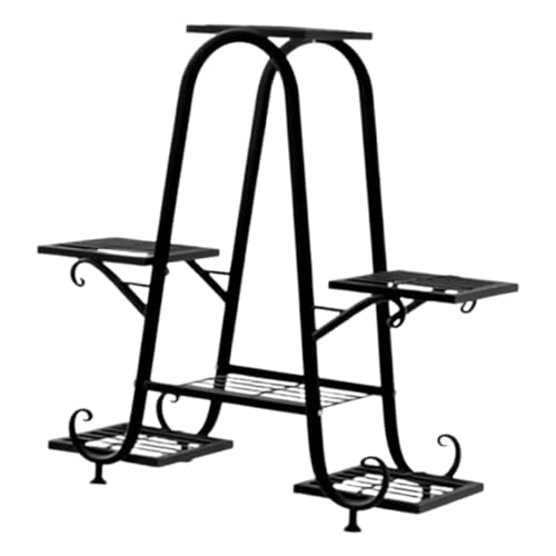 Gralara Pflanzenständer, Blumentopfhalter Ständer, Robustes Eisen, Vielseitige Pflanzgefäß Regale, Ornament für Balkon, Wohnzimmer, Büro, Innenbereich , Schwarz Gralara Pflanzenständer, Blumentopfhalter Ständer, Robustes Eisen, Vielseitige Pflanzgefäß Regale, Ornament für Balkon, Wohnzimmer, Büro, Innenbereich , Schwarz von Gralara