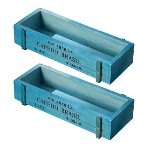 Gralara Pflanzkasten Aus Holz für Pflanzen Und Heimorganisation, Blau Gralara Pflanzkasten Aus Holz für Pflanzen Und Heimorganisation, Blau von Gralara