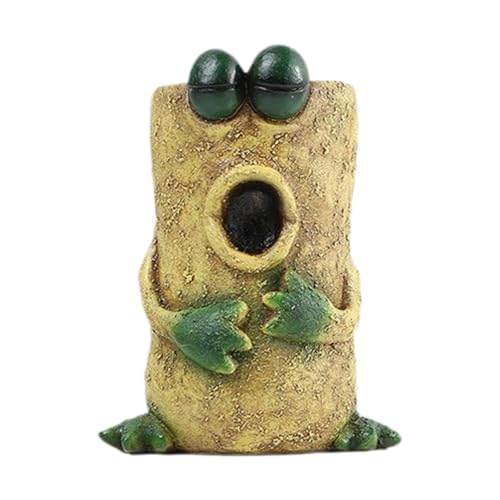 Gralara Pflanztöpfe, süßer Frosch-Pflanztopf, Bastelfigur aus Kunstharz, Froschform, Bonsai-Blumentopf, Pflanztopf für Terrasse, Balkon, Garten, Rasen, Gelb, D Gralara Pflanztöpfe, süßer Frosch-Pflanztopf, Bastelfigur aus Kunstharz, Froschform, Bonsai-Blumentopf, Pflanztopf für Terrasse, Balkon, Garten, Rasen, Gelb, D von Gralara