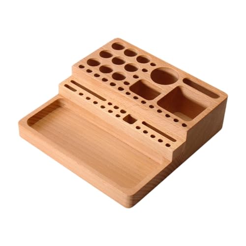 Gralara Schreibtisch-Organizer, Bastelwerkzeugkasten, Aufbewahrungsbox aus für Kunstbedarf, Lederhalter für Arbeitswerkzeuge Gralara Schreibtisch-Organizer, Bastelwerkzeugkasten, Aufbewahrungsbox aus für Kunstbedarf, Lederhalter für Arbeitswerkzeuge von Gralara