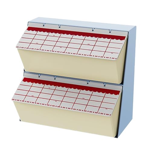 Gralara Teebeutel Organizer Teebox Aufbewahrungsständer Kapselhalter Funktionale Box mit Staubschutzdeckel für Theke Bürotisch Und Küchenschrank, Blau Weiß von Gralara