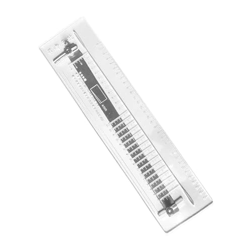 Gralara Thrower Flaches Lederschneidelineal Aus Acryl mit Verstellbarem Kegellineal von Gralara