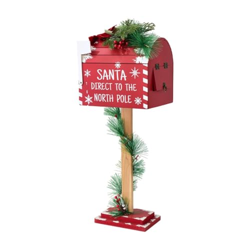 Gralara Weihnachtsdekoration, Weihnachtsmann Briefkasten, 62 Cm, Briefkasten für Festivalpartys von Gralara