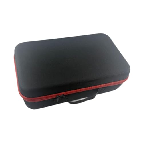 Gralara Werkzeugtasche Werkzeug Organizer Hartschalenkoffer Transportbox Gerätekoffer mit Kompaktem Design Aus Oxford Stoff für Profis Und Heimwerkerprojekte, Roter Reißverschluss von Gralara