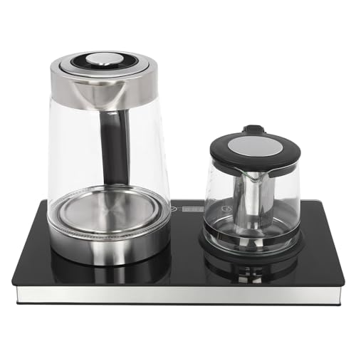 2.5L Wasserkocher Glas & 1L Teekocher Elektrisch mit Temperatureinstellung und Teesieb, 1800W / LCD-Anzeige zeigt Temperatur/Warmhaltefunktion/Abschaltautomatik von GramStudio