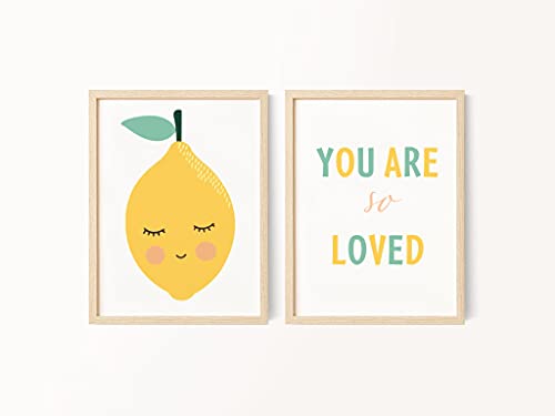 Graman Leinwanddruck, Zitat "You Are So Loved Zitat", für Kinderzimmer, bedruckbar, Vintage-Stil, ohne Rahmen, 50,8 x 76,2 cm von Graman