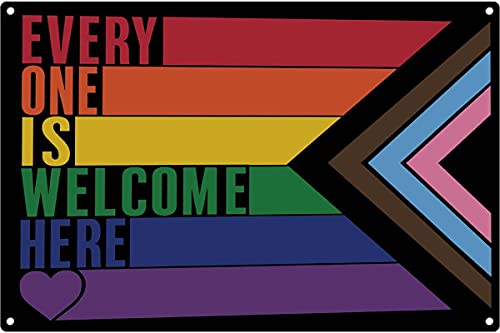 Graman Lustiges Vintage-Blechschild „Everyone Is Welcome Here“ Retro Metallschild 20,3 x 30,5 cm Graman Lustiges Vintage-Blechschild „Everyone Is Welcome Here“ Retro Metallschild 20,3 x 30,5 cm von Graman