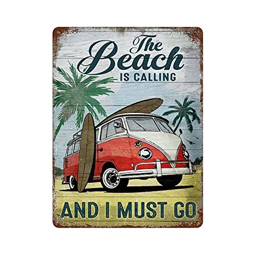 Vintage Metall Blechschild The Beach Is Calling And I Must Go Metall-Blechschild Schwimmliebhaber Dekor Strandliebhaber Metall-Blechschild Surfliebhaber Wandschild 40,6 x 30,5 cm Vintage Metall Blechschild The Beach Is Calling And I Must Go Metall-Blechschild Schwimmliebhaber Dekor Strandliebhaber Metall-Blechschild Surfliebhaber Wandschild 40,6 x 30,5 cm von Graman