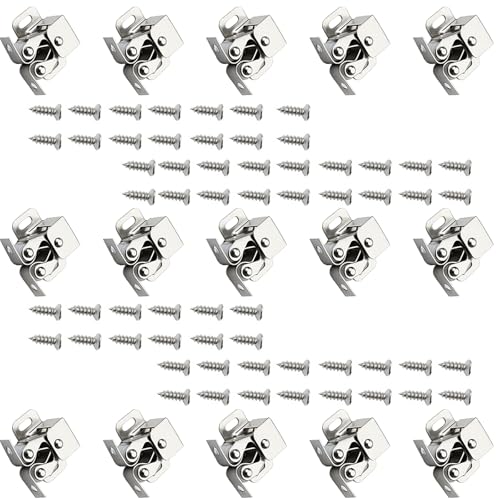 15Set Furniture Fangen Doppel Roller Kabinettsschlossriegel Türgarderobe Möbel Hardware Garderobe von Gramigg