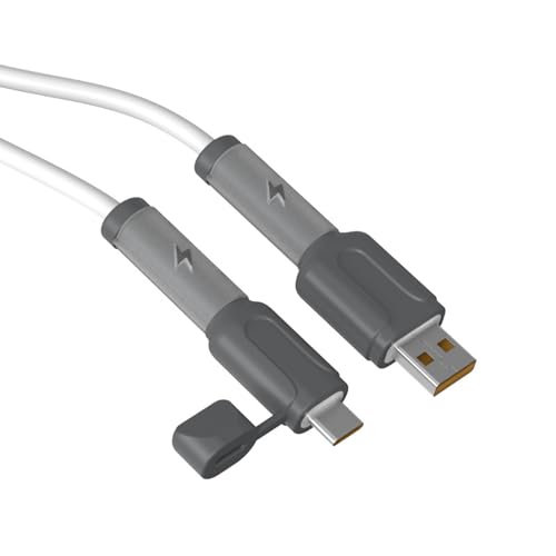 2 x Ladekabel-Schutz, Silikon, rutschfest, Typ C, staubdicht, Organisation, Schutz, USB-Kabelschutz, Handy-Ladekabel 2 x Ladekabel-Schutz, Silikon, rutschfest, Typ C, staubdicht, Organisation, Schutz, USB-Kabelschutz, Handy-Ladekabel von Gramigg