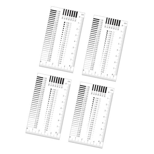 4 doppelseitige laminierte Messgeräte mit reißfester Beschichtung für industrielle Fehlermessung, Genauigkeit, Fleckenvergleichsinstrument von Gramigg
