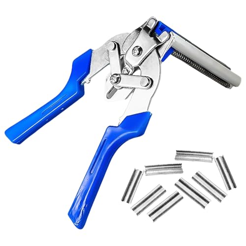600pcs M Clips Bündelte Drahtzaun Werkzeugkits Hochfestigkeit Stahlkäfigbindungszange Für PET Gehäuse Und Geflügelkäfige Zaunclip Applikator 600pcs M Clips Bündelte Drahtzaun Werkzeugkits Hochfestigkeit Stahlkäfigbindungszange Für PET Gehäuse Und Geflügelkäfige Zaunclip Applikator von Gramigg