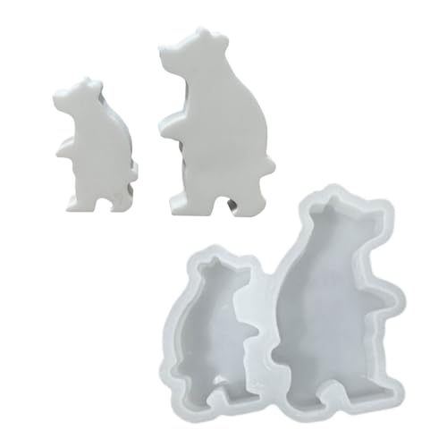 Bären-Pinguin-Halter, Epoxidharz, Silikonformen für Halter, Teelichthalter, Dekorationen, Form Bären-Pinguin-Halter, Epoxidharz, Silikonformen für Halter, Teelichthalter, Dekorationen, Form von Gramigg