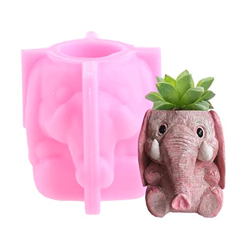 Elefant Blumentopf Stifthalter Epoxidform Zement Gips Ton Silikonformen Elefant Blumentopf Stifthalter Epoxidform Zement Gips Ton Silikonformen von Gramigg
