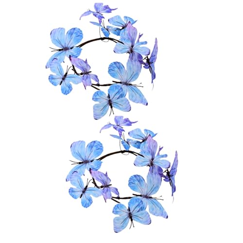Gradienten Schmetterling Girlanden Vine Faux Branch Textured Handwerkskunst Einfache Platzierung Für Raumstyling Farbenfrohe Farbe Seidenblume von Gramigg