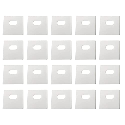 Gramigg 20 x Reparatur-Aufkleber, starkes Klebeband, transparent, vertikale Vorhänge, Reparaturflicken für vertikale Jalousien, Vorhang-Aufkleber von Gramigg