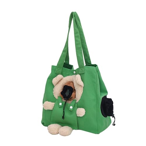 Gramigg Cartoon Träger Tasche Für Kleine Hundekatzen Träger Mit Beatmungsloch Atmungsaktive Trageschulter Für Hunde Reisetasche von Gramigg