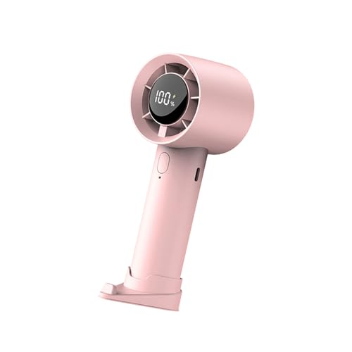 Gramigg Elektrischer Handventilator mit einstellbarer Geschwindigkeit, wiederaufladbar, digitales Display, tragbarer Ventilator für Schreibtisch oder Zuhause Gramigg Elektrischer Handventilator mit einstellbarer Geschwindigkeit, wiederaufladbar, digitales Display, tragbarer Ventilator für Schreibtisch oder Zuhause von Gramigg