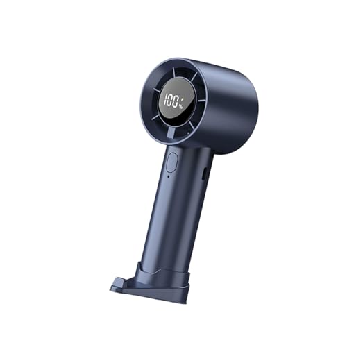 Gramigg Elektrischer Handventilator mit einstellbarer Geschwindigkeit, wiederaufladbar, digitales Display, tragbarer Ventilator für Schreibtisch oder Zuhause Gramigg Elektrischer Handventilator mit einstellbarer Geschwindigkeit, wiederaufladbar, digitales Display, tragbarer Ventilator für Schreibtisch oder Zuhause von Gramigg