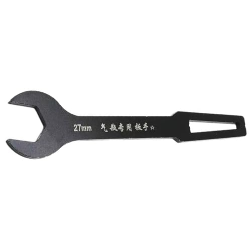 Gramigg Industrielle Stärke, leichte Flaschenventile, Werkzeug, professioneller 45#-Stahlschlüssel, passend für CO2-Sauerstoff-Argon-Zylinder, ergonomischer Griff, Zylinderschlüssel von Gramigg