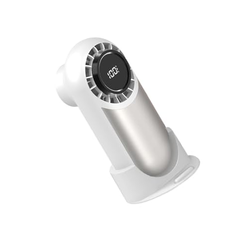 Gramigg Multifunktionaler Handventilator, digitales Display, Kühlventilator, 3600 mAh, ABS-Textur, geeignet für Reisen, Büro und Außenbereich, Reise-USB-Ventilator von Gramigg