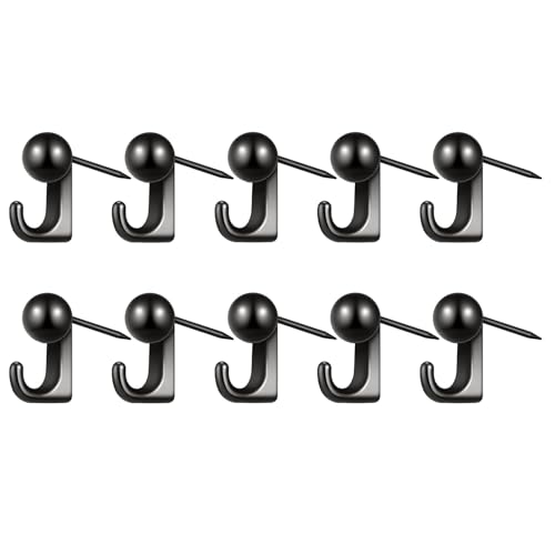 Gramigg Pinnnadel-Haken aus Zinklegierung, robuste Wandaufhänger für Korkplatten, Holzplatten, rostfrei, Heimdekoration, dekorativer runder Kopf, Wandhaken, 10 Stück Gramigg Pinnnadel-Haken aus Zinklegierung, robuste Wandaufhänger für Korkplatten, Holzplatten, rostfrei, Heimdekoration, dekorativer runder Kopf, Wandhaken, 10 Stück von Gramigg