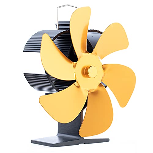Gramigg SF405S Ventilator Leise mit Herd für Ihr Zuhause Neu gestalteter größerer Air Hous Ofenventilator Wärmebetrieben Keine Notwendigkeit für Batterie oder Strom von Gramigg