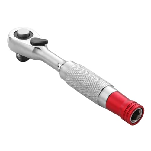 Gramigg Steckschlüssel 1/10.2 cm Antrieb Ratschen Griff Stahlkonstruktion Professionelle Präzisionsmechanik Werkzeug Multifunktions Steckschlüssel von Gramigg